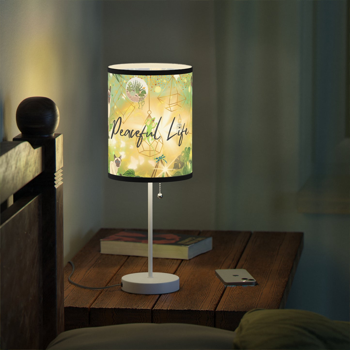 Peaceful Life Lamp on a Stand, US|CA plug