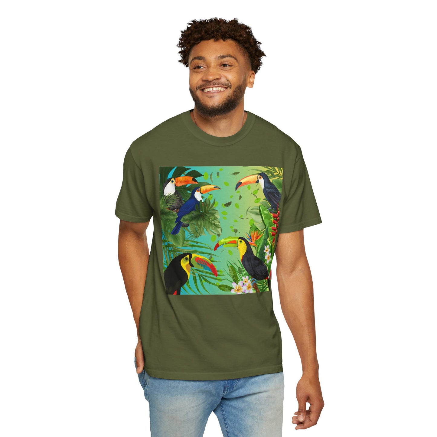 Toucans Unisex Garment-Dyed T-shirt