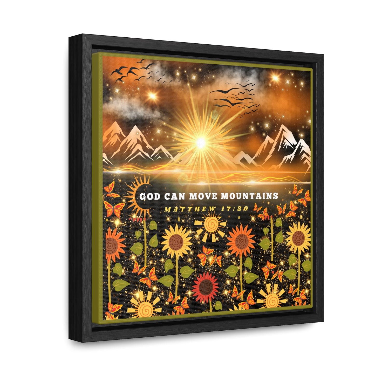 God Can Move Mountains Canvas Wall Art