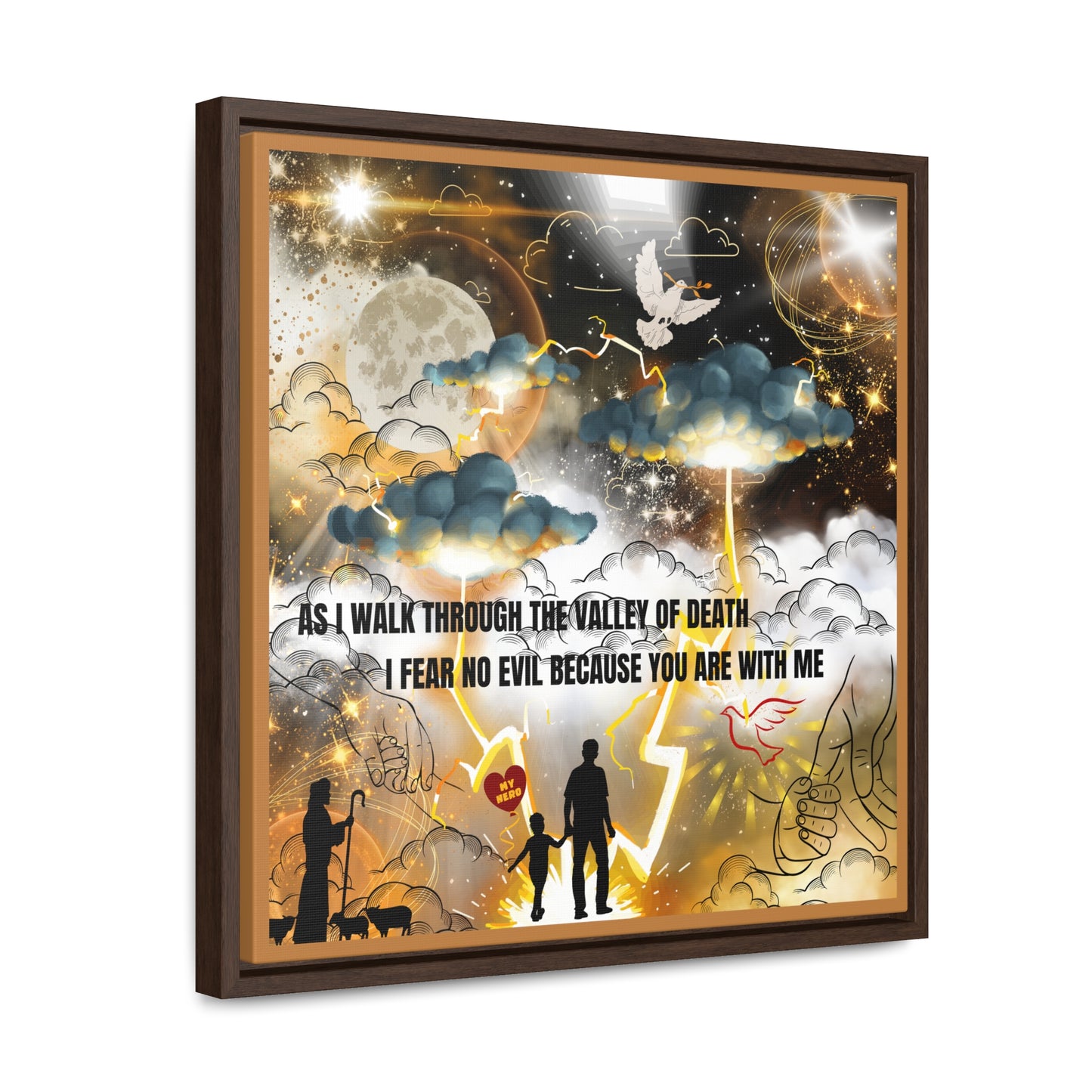 I Fear No Evil Gallery Canvas Wraps, Square Frame