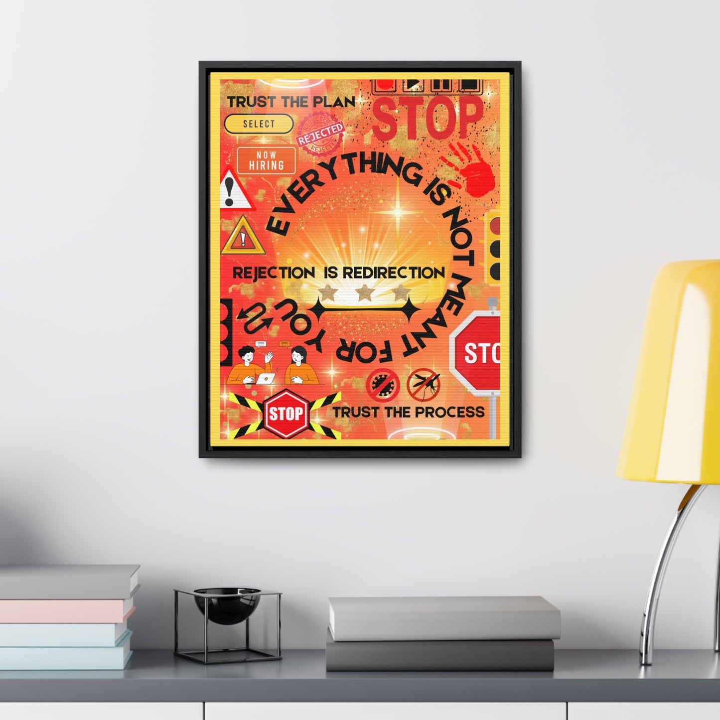 Rejection is Redirection Canvas Wall Art