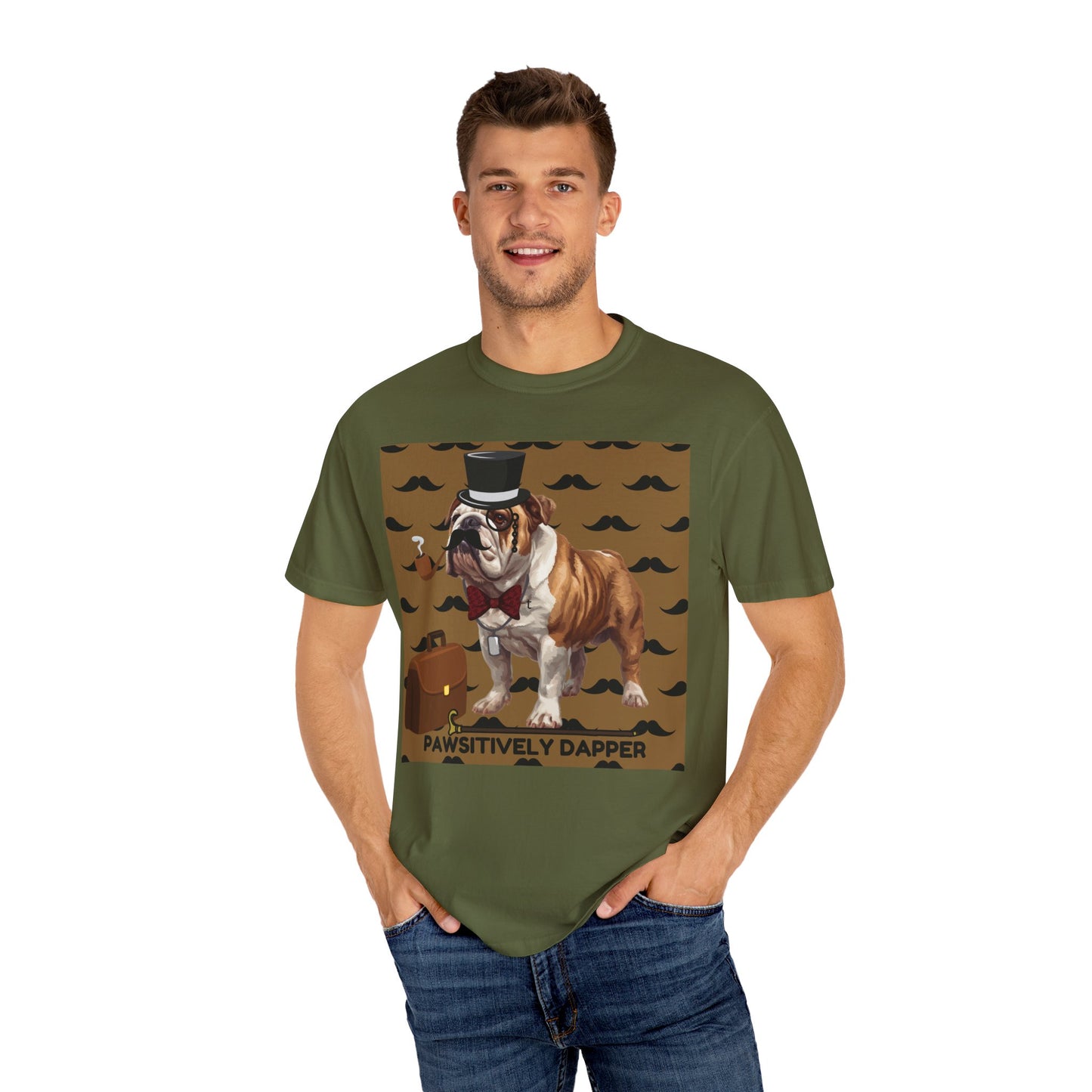 Pawsitively Dapper Unisex Garment-Dyed T-shirt