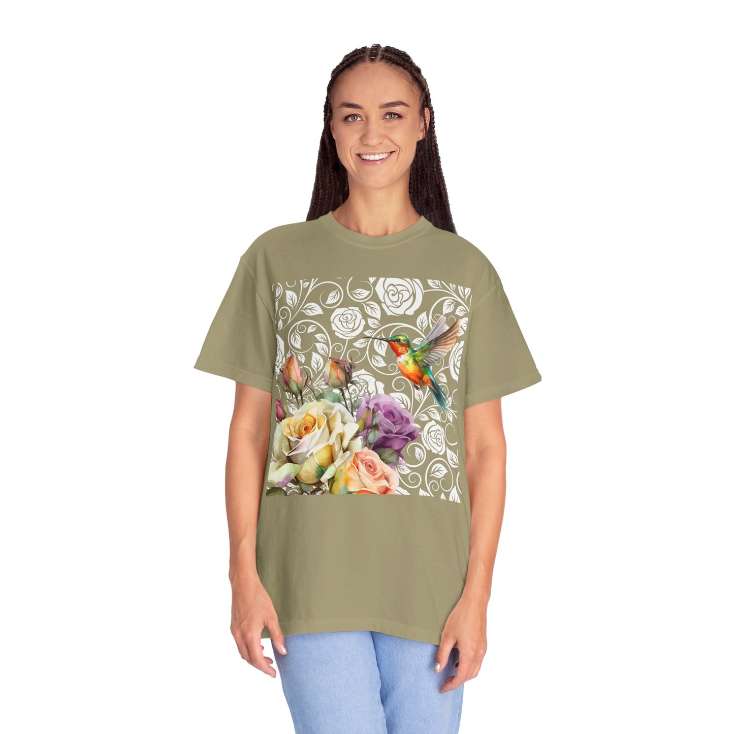 Hummingbird 2 Unisex Garment-Dyed T-shirt
