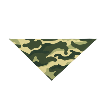 Pet Bandana Camo Green