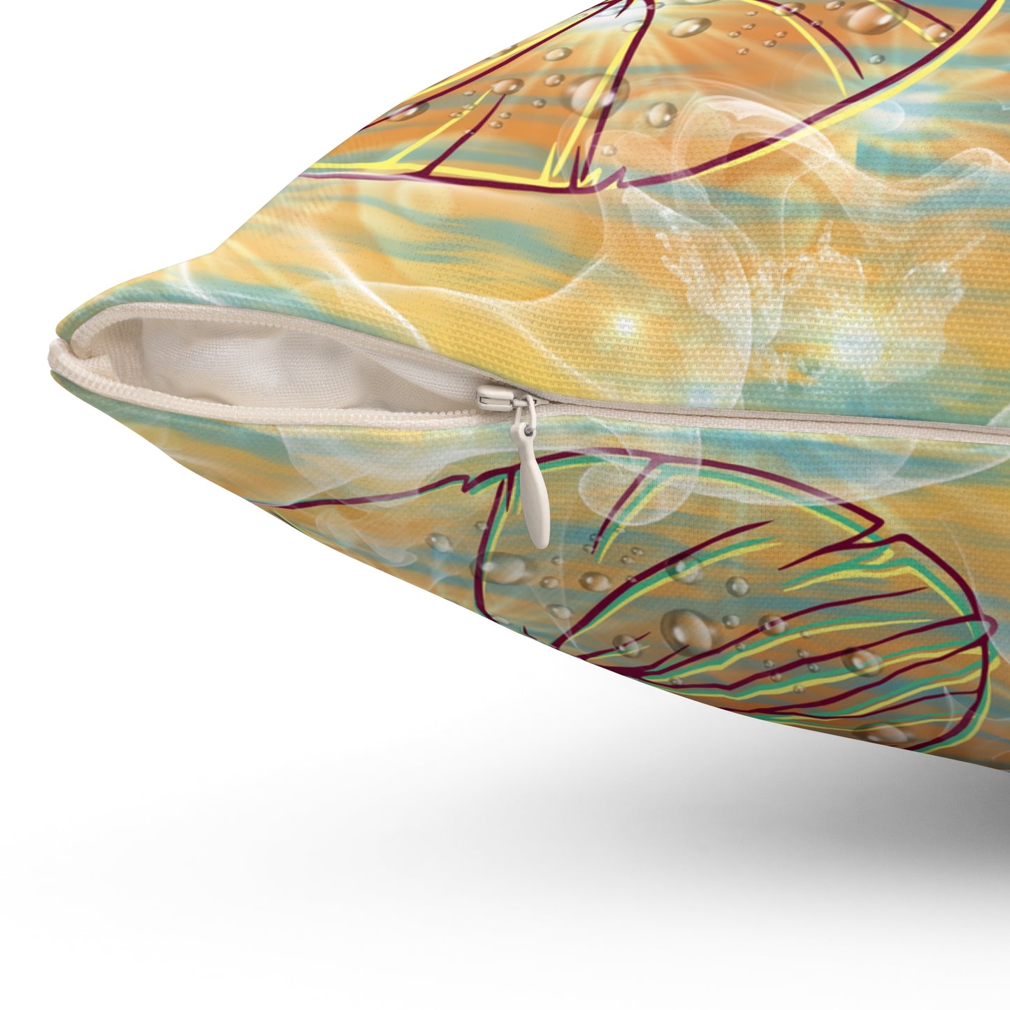 Morning Dew - Spun Polyester Square Pillow