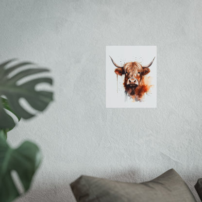 Highland Cow Gentle Giant Fine Art Posters