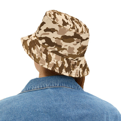 Bucket Hat (AOP) Camo Tan