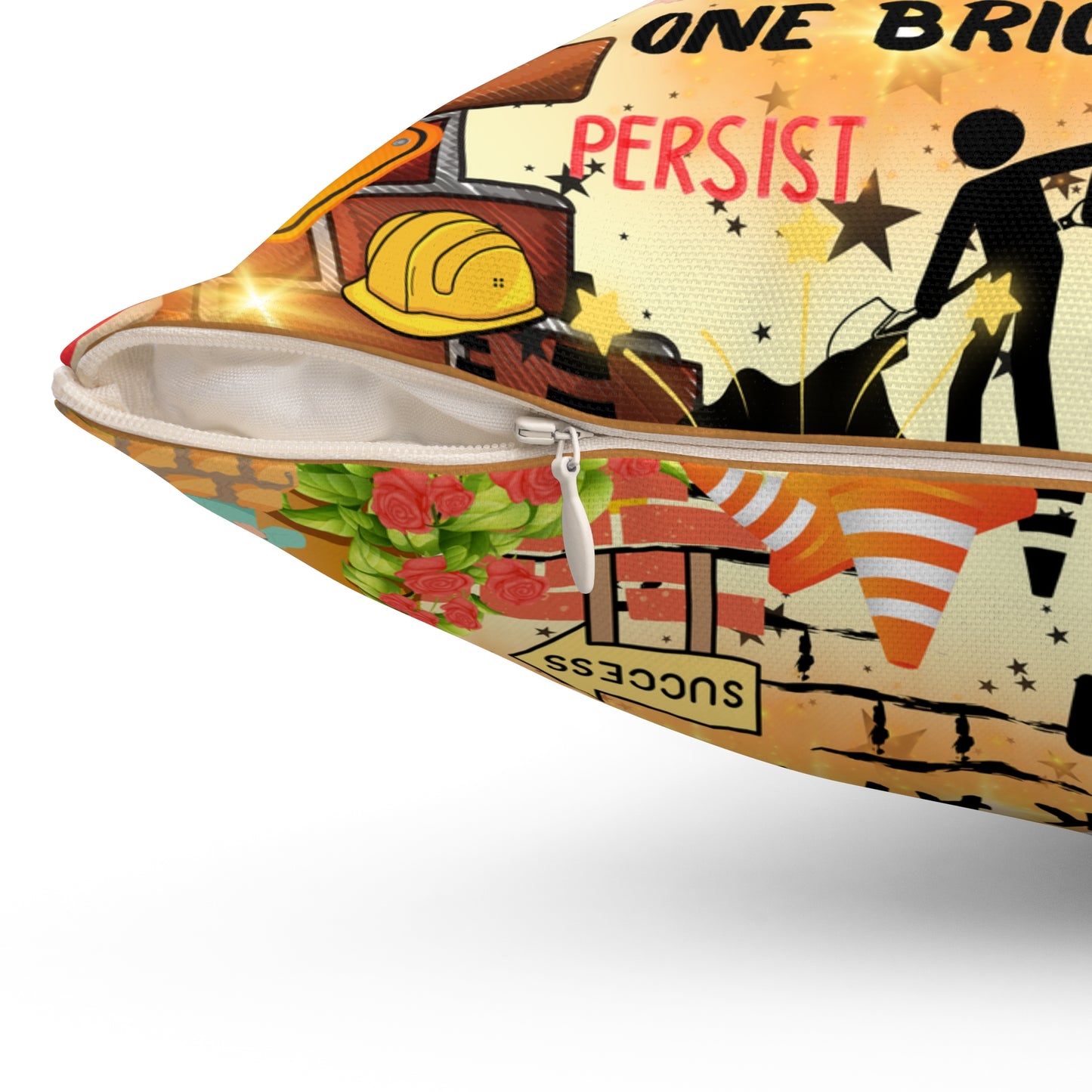 Building My Empire Spun Polyester Square Pillow