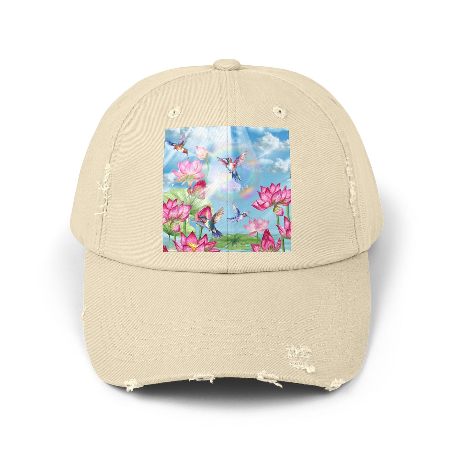 Sipping On Sunshine Unisex Distressed Cap