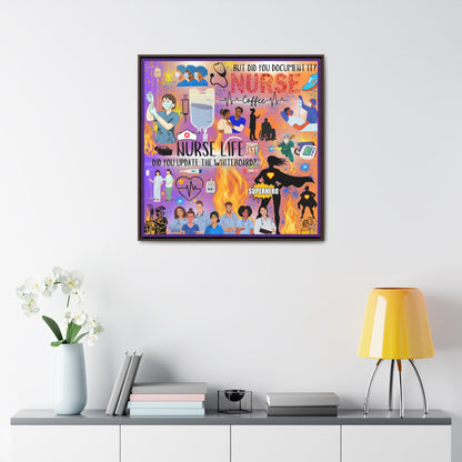 Nurse Life Canvas Wall Art