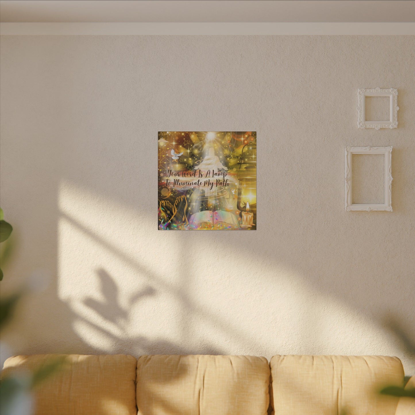 Your Word - Inspirational Wall Art, Custom Canvas Print, Home Decor, Motivational Quote, Spiritual Artwork, Wall Decor Gift