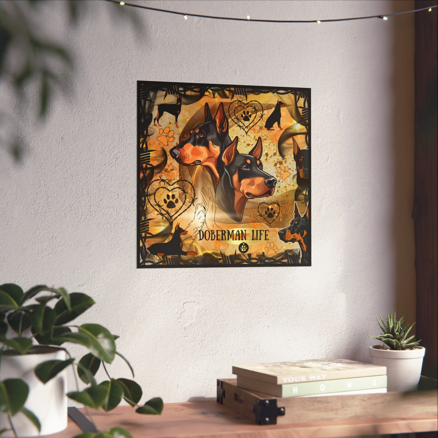 Doberman Life Fine Art Poster