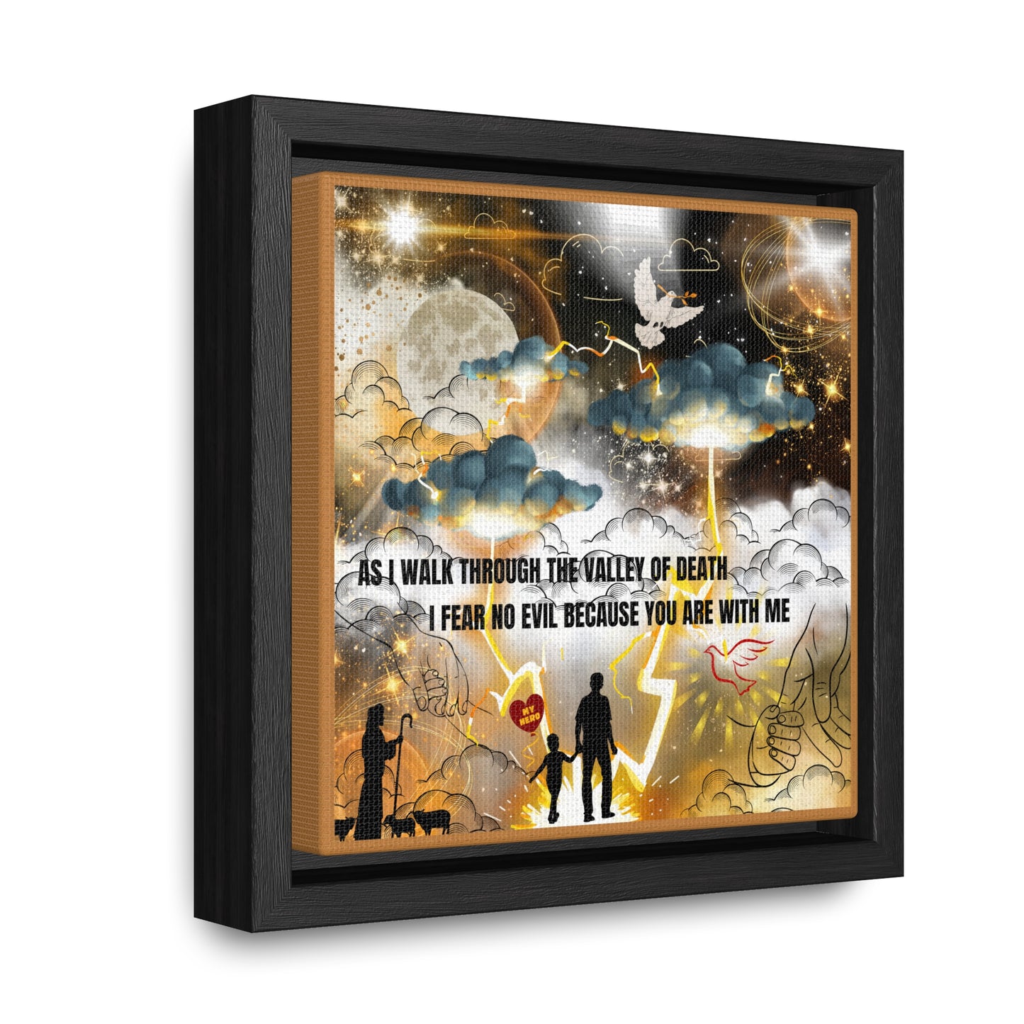 I Fear No Evil Gallery Canvas Wraps, Square Frame