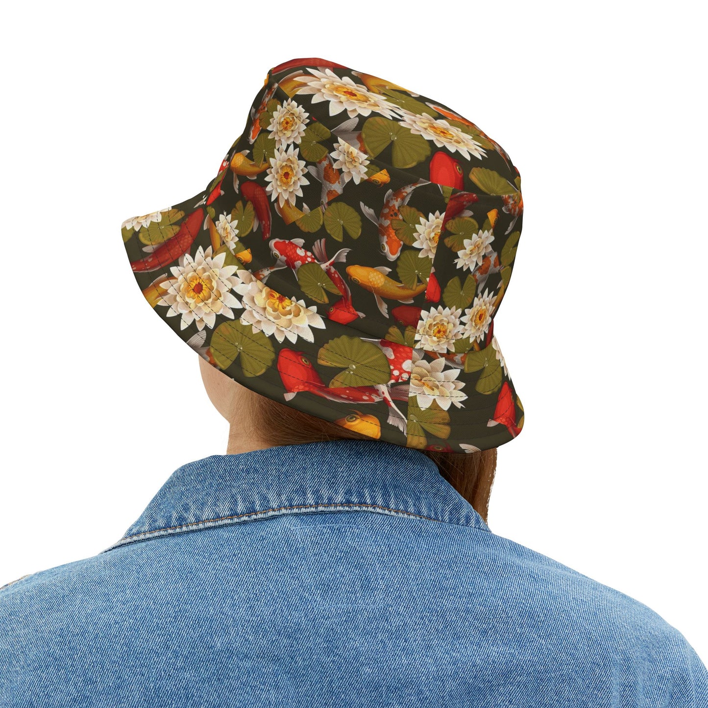 Bucket Hat Koi Lotus