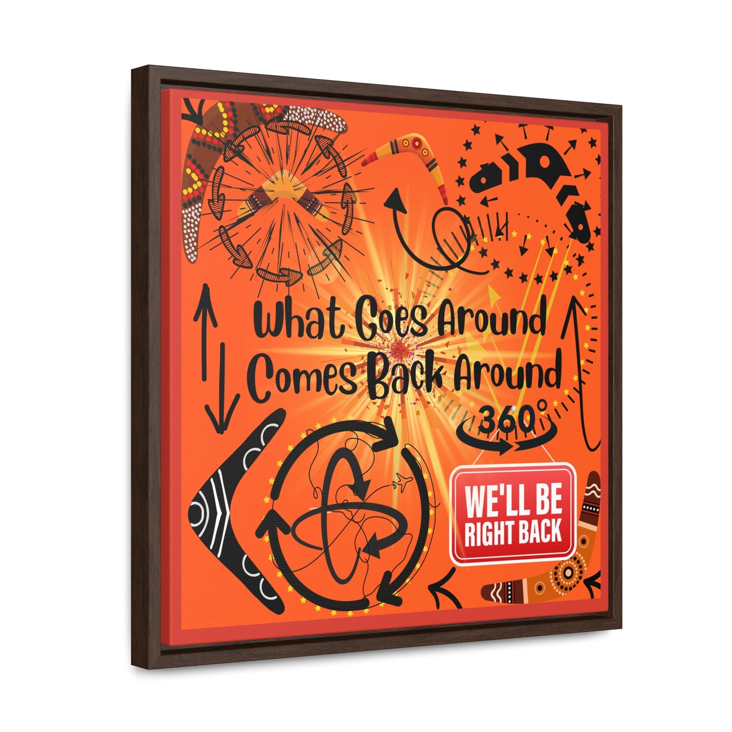 What Goes Around Comes Back Around Canvas Wall Art