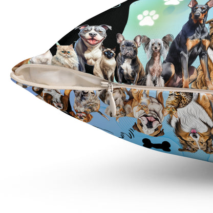 Vet Tech Life Spun Polyester Square Pillow