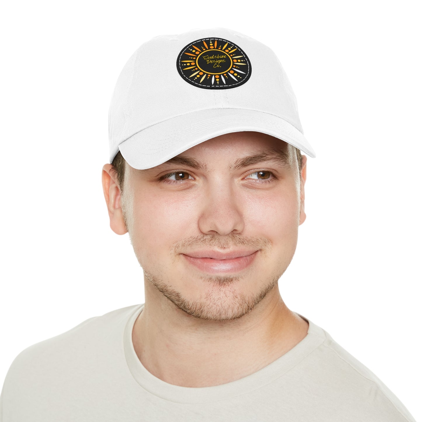 Soulshine Designs Co. Dad Hat with Leather Patch (Round)