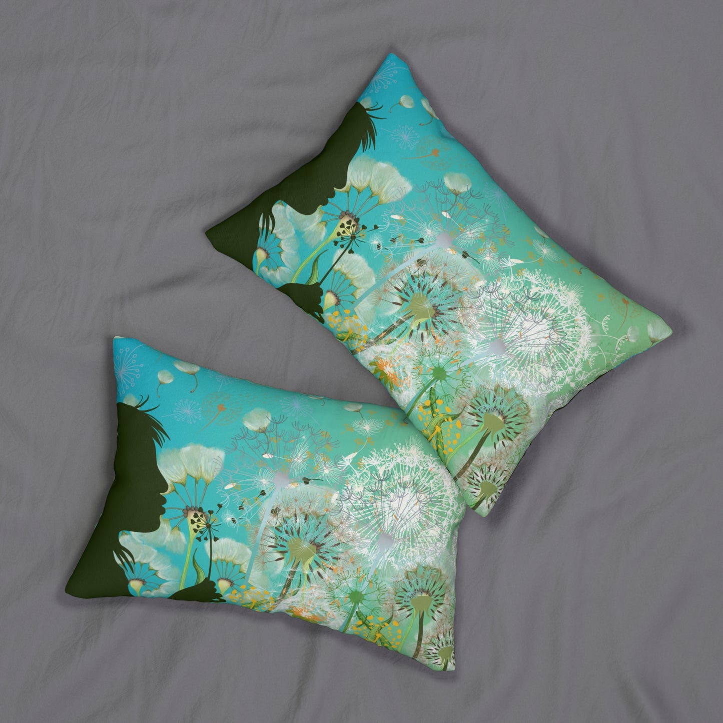 Weed Or Wish Spun Polyester Lumbar Pillow