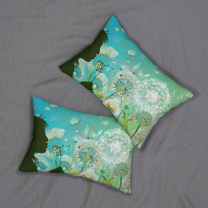 Weed Or Wish Spun Polyester Lumbar Pillow