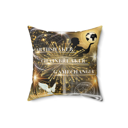 Earthshaker Chainbreaker Gamechanger Spun Polyester Square Pillow