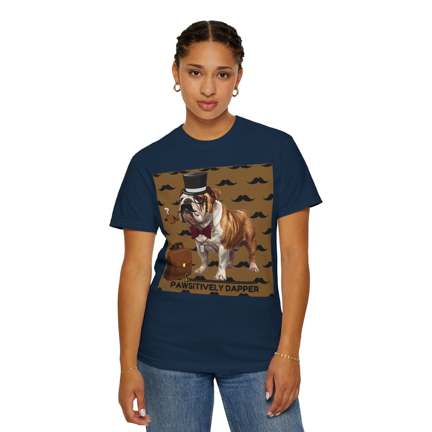 Pawsitively Dapper Unisex Garment-Dyed T-shirt