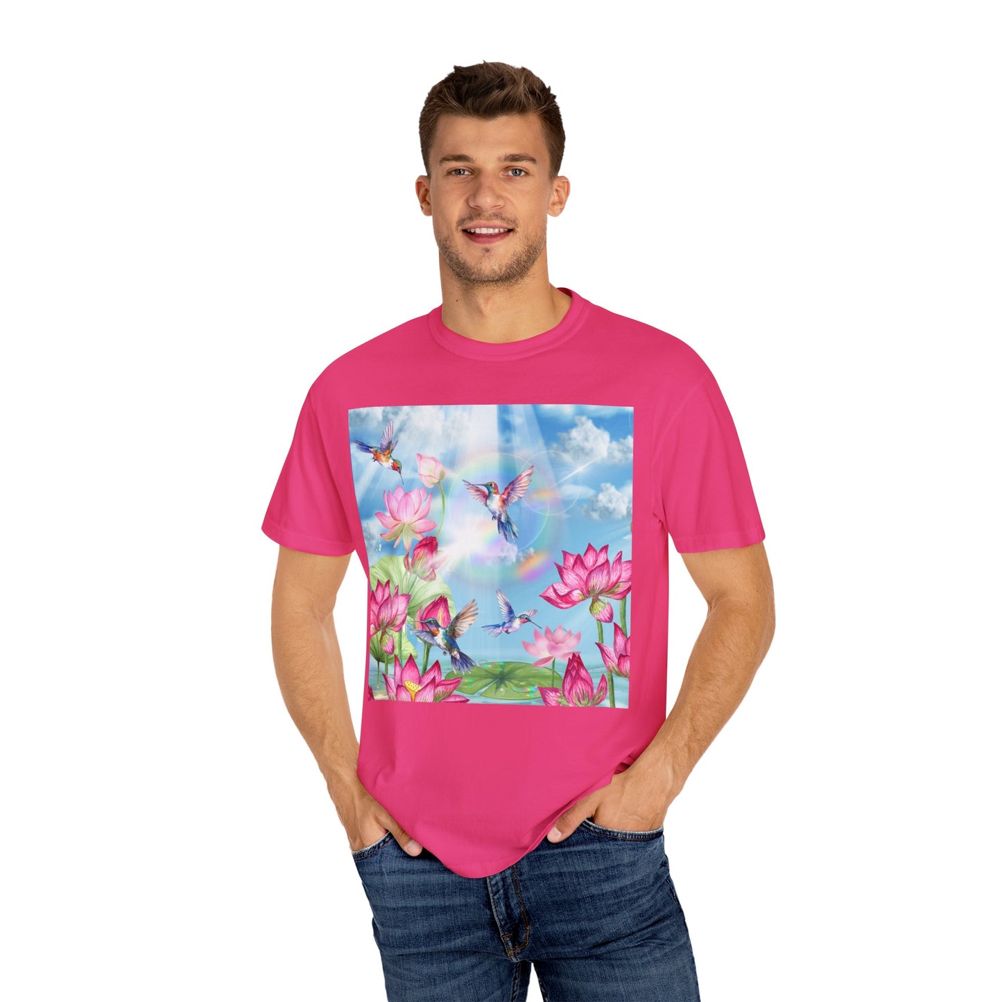 Sipping On Sunshine Unisex Garment-Dyed T-shirt