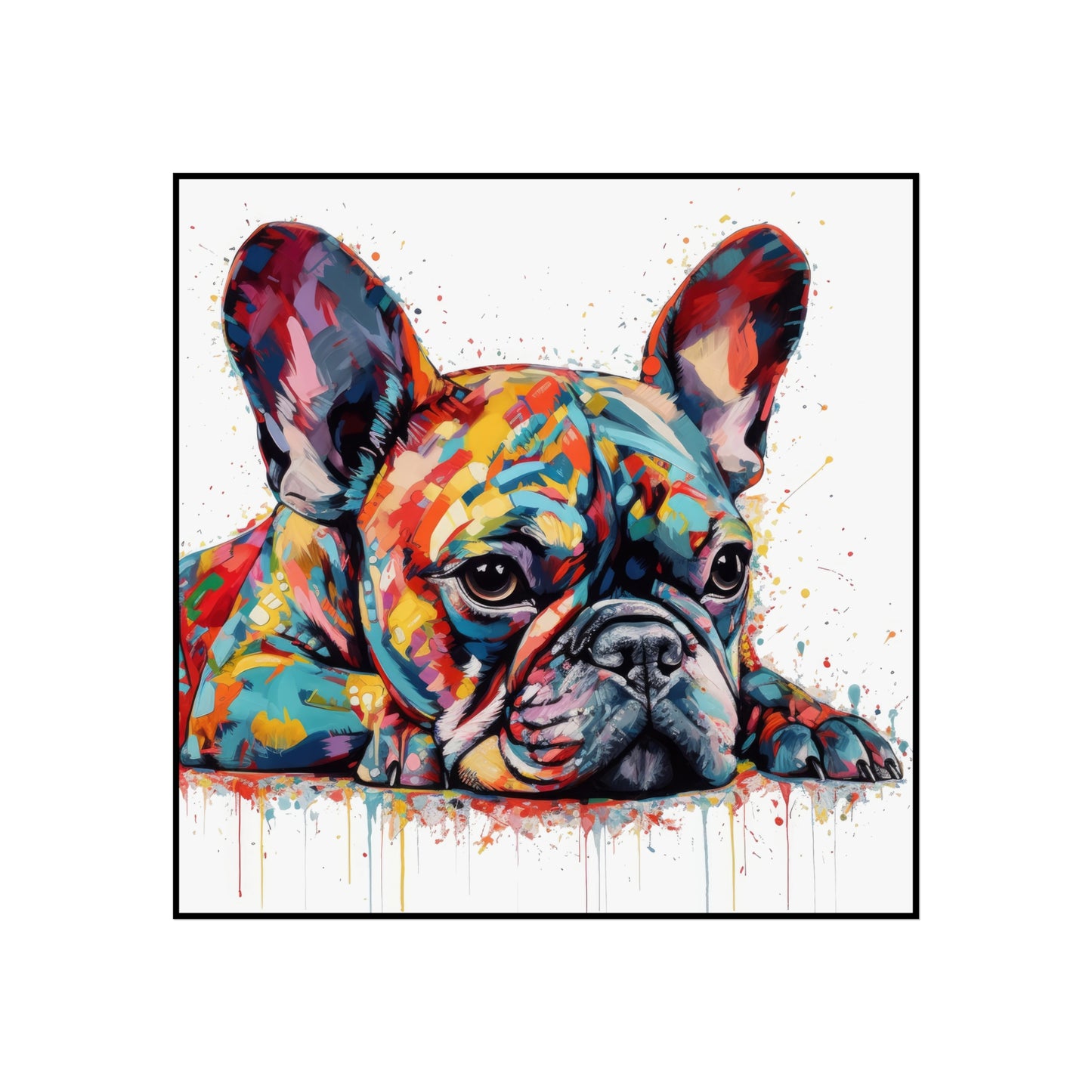 Frenchie In Color 2 Fine Art Posters