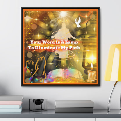 Your Word Gallery Canvas Wraps, Square Frame