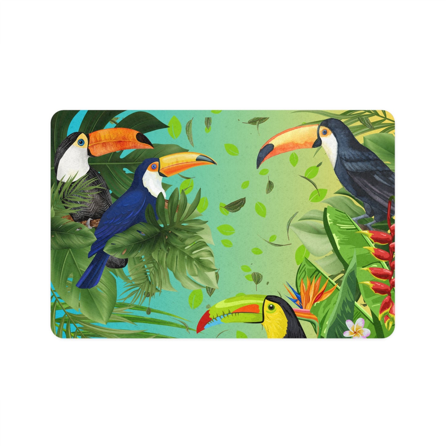 Pet Food Mat (12x18) Toucans