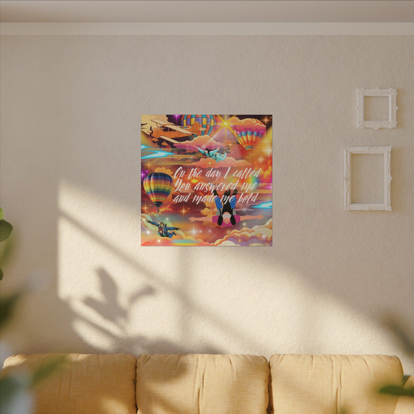 You Answered Me - Inspirational Canvas Wall Art