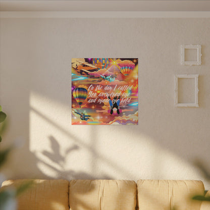 You Answered Me - Inspirational Canvas Wall Art