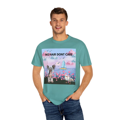 No Hair Don't Care Unisex Garment-Dyed T-shirt