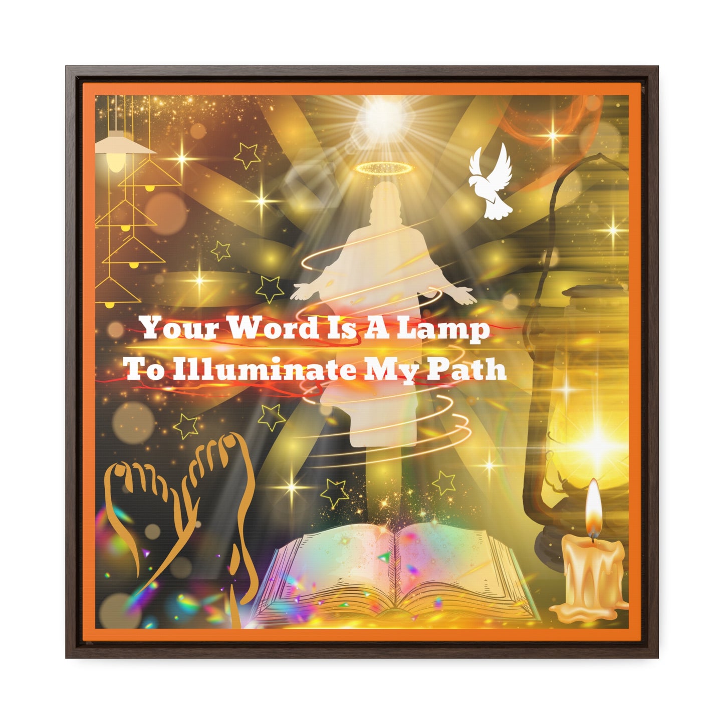 Your Word Gallery Canvas Wraps, Square Frame