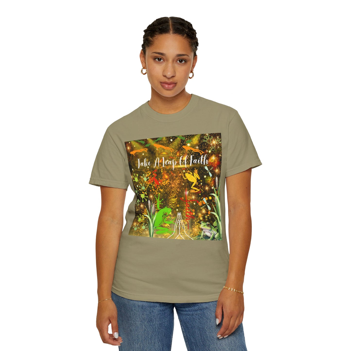 Take A Leap Of Faith Unisex Garment-Dyed T-shirt