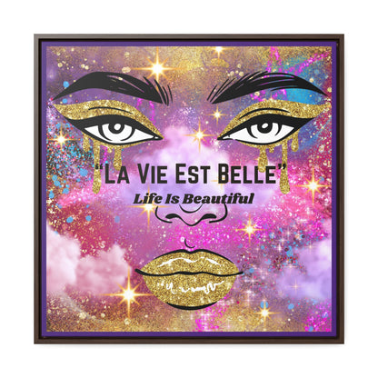 Life Is Beautiful French Canvas Wall Art