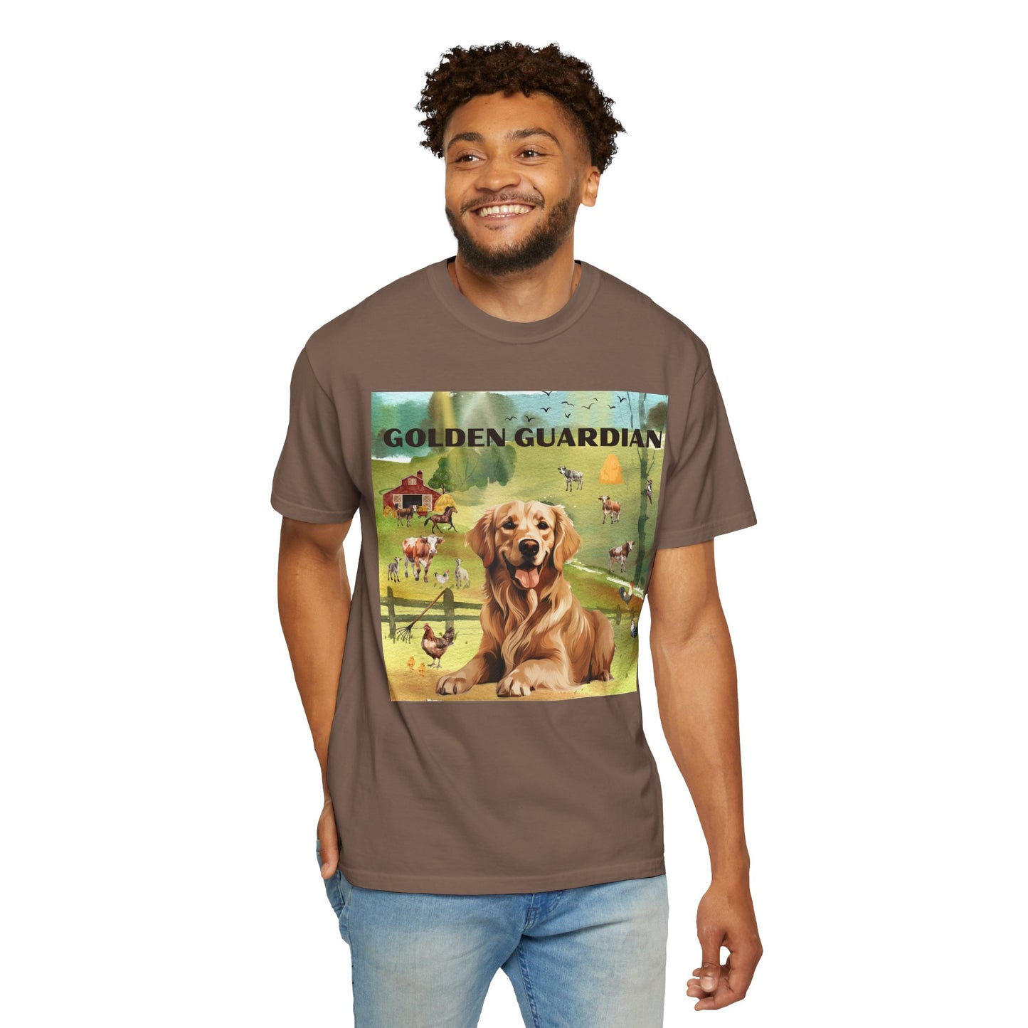 Golden Guardian Unisex Garment-Dyed T-shirt