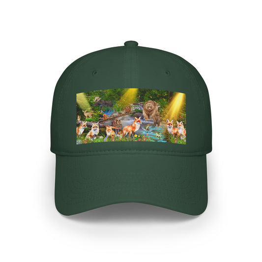 Foxes and Forest Friends Low Profile Baseball Cap