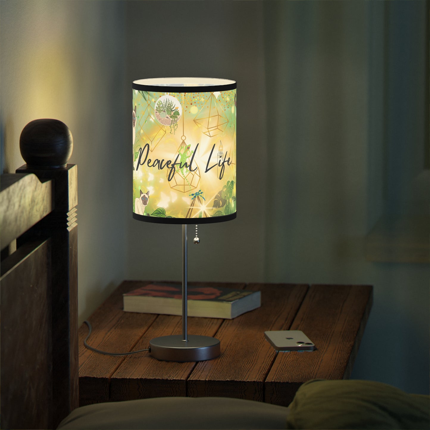 Peaceful Life Lamp on a Stand, US|CA plug