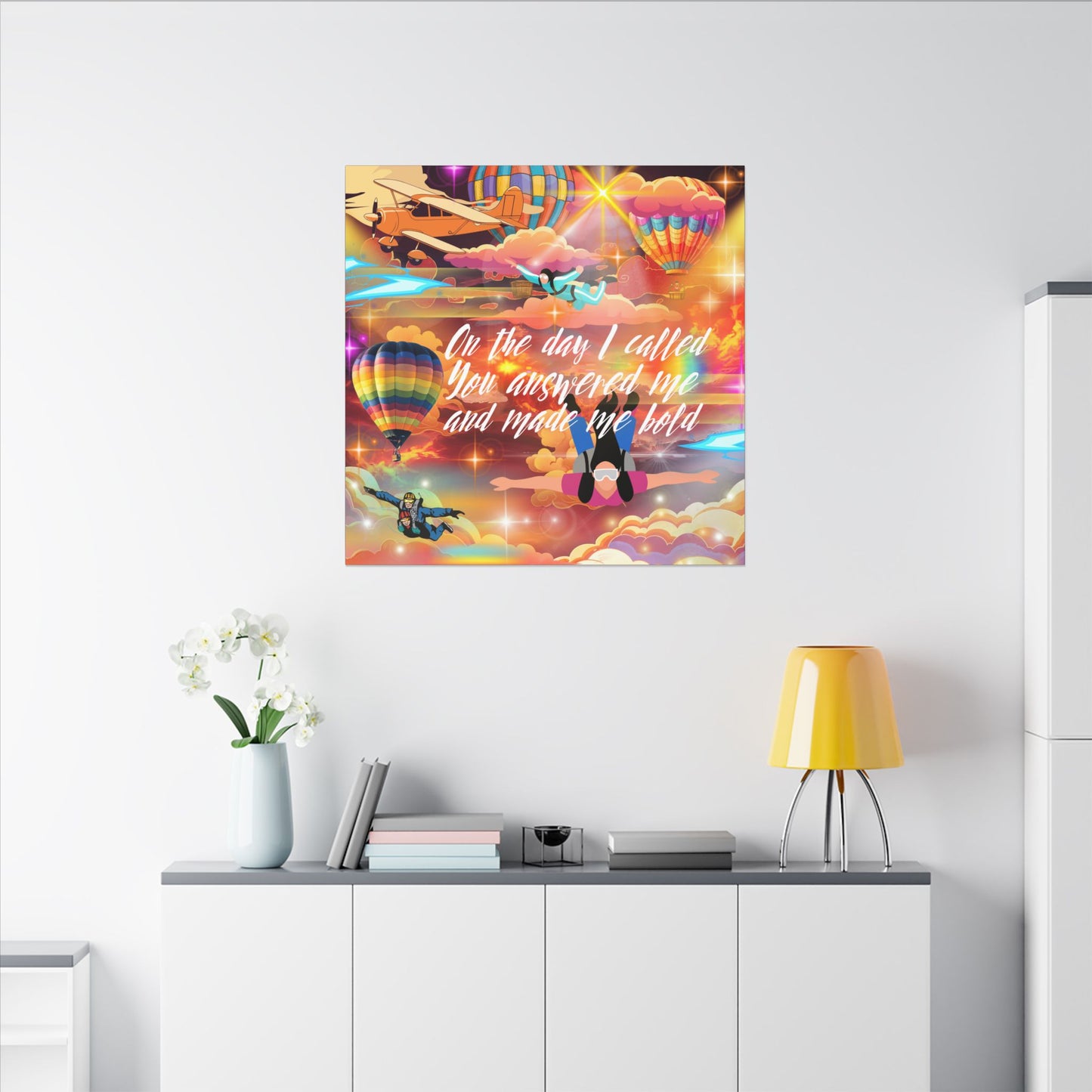 You Answered Me - Inspirational Canvas Wall Art