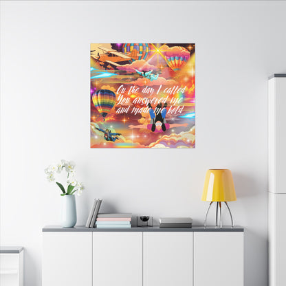 You Answered Me - Inspirational Canvas Wall Art
