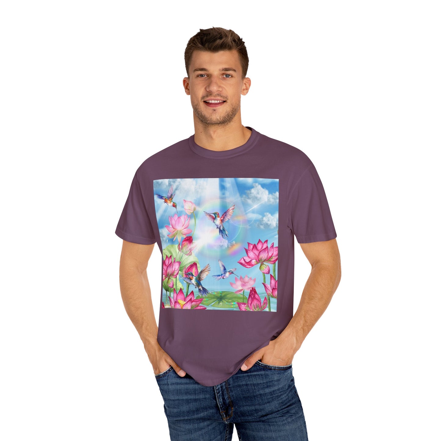 Sipping On Sunshine Unisex Garment-Dyed T-shirt