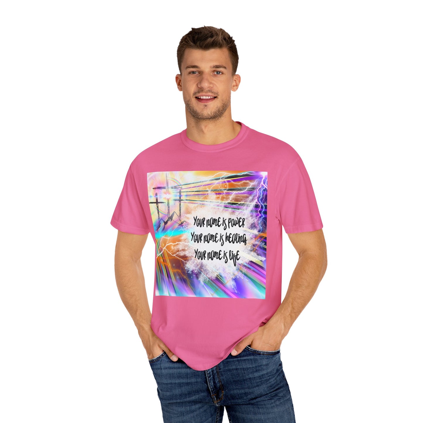 Your Name Unisex Garment-Dyed T-shirt