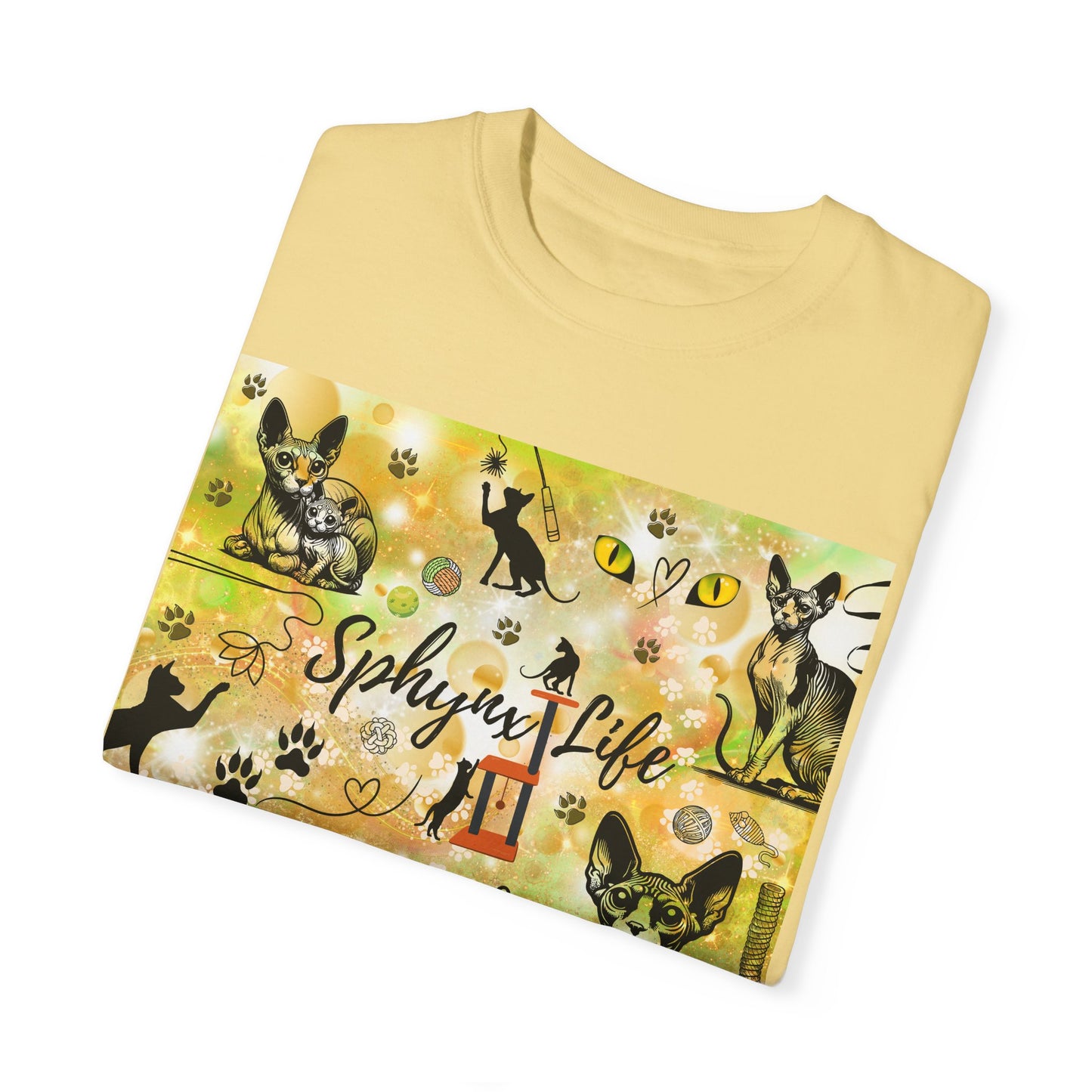 Sphynx Life Unisex Garment-Dyed T-shirt