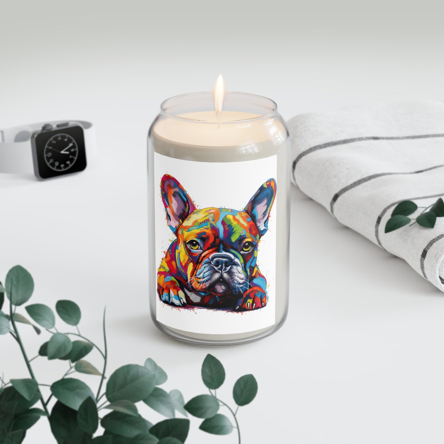 Frenchie In Color 3 Scented Candle, 13.75oz