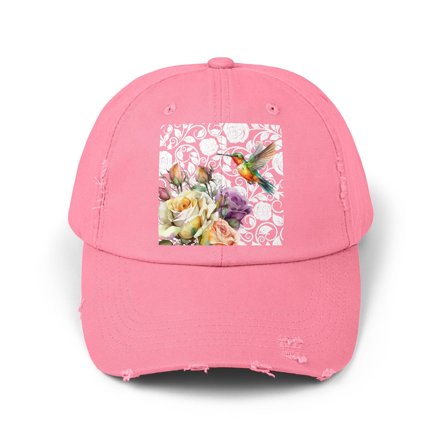 Hummingbird 2 Unisex Distressed Cap