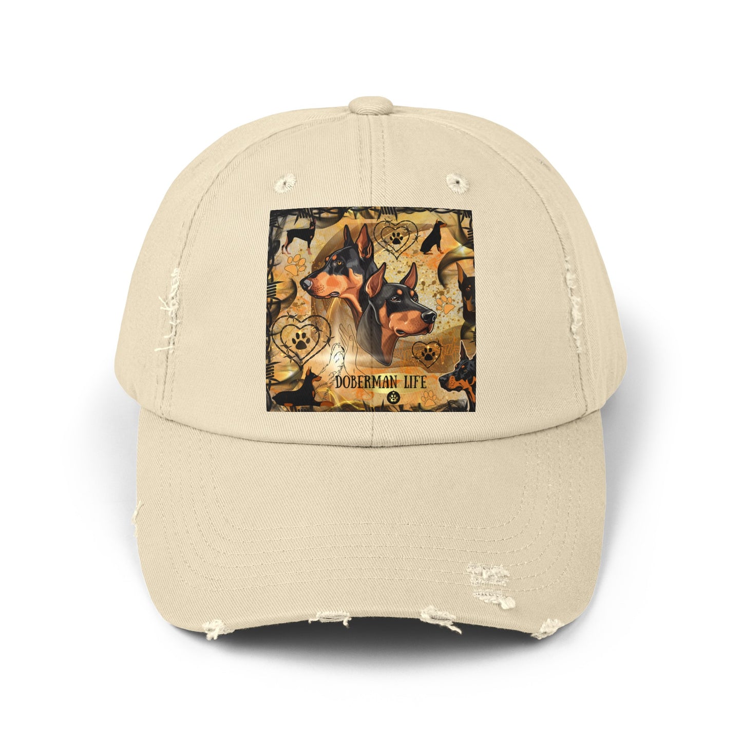 Doberman LifeUnisex Distressed Cap