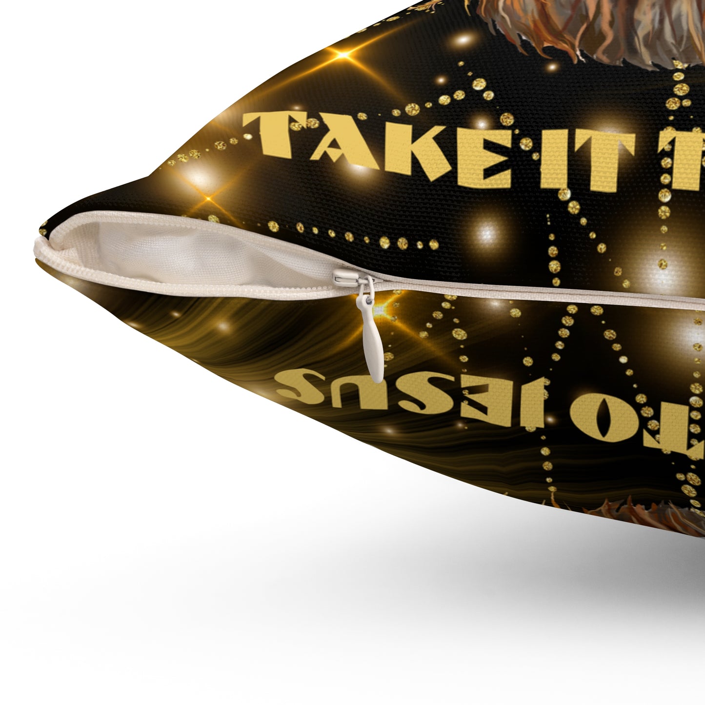 Take It To Jesus Spun Polyester Square Pillow