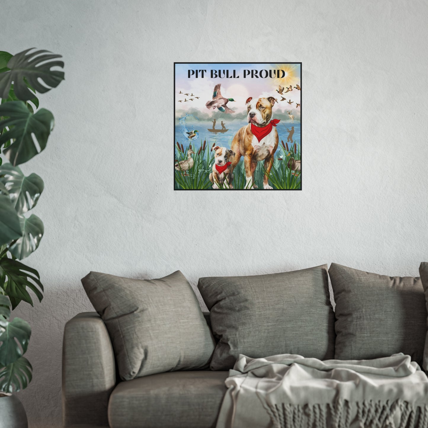 Pit Bull Proud Fine Art Posters