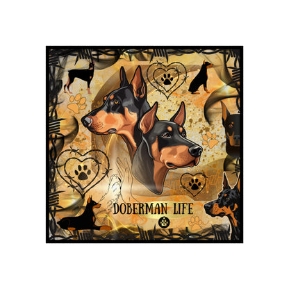 Doberman Life Fine Art Poster