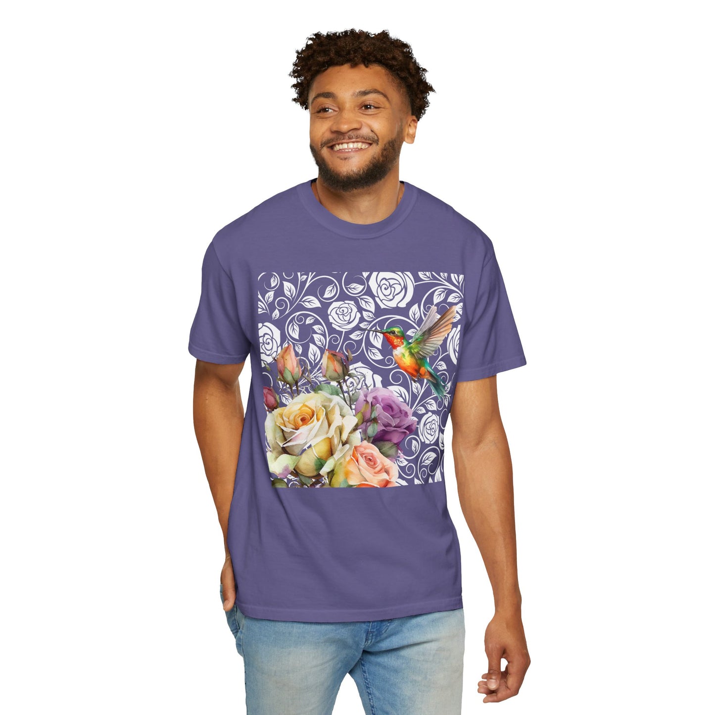 Hummingbird 2 Unisex Garment-Dyed T-shirt